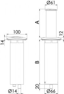 Basmalı Aurora led güverte lambası
