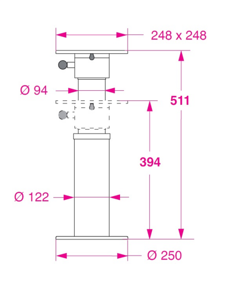 Barka Gazlı oltuk Ayağı - 511 mm