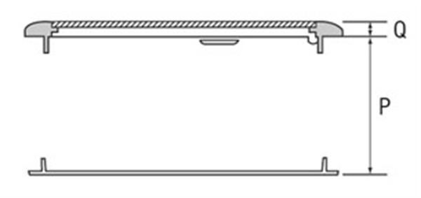Nuova Rade plastik hatch 45X27CM