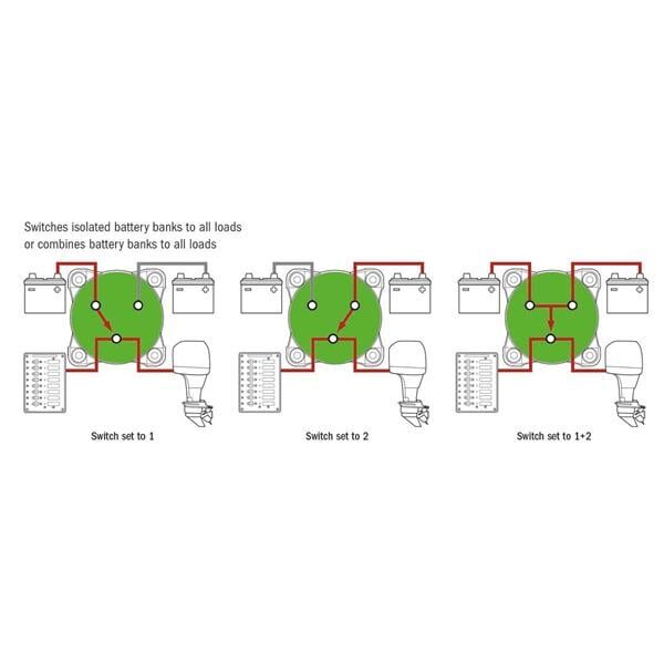 T-POWER AKÜ ŞALTERİ 350A - 4 POZİSYONLU