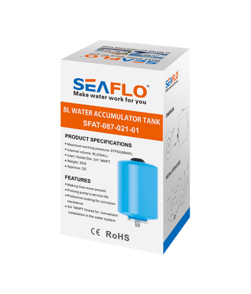 Seaflo Hidrofor Genleşme Akümülatör Basınç Tankı 8 Lt