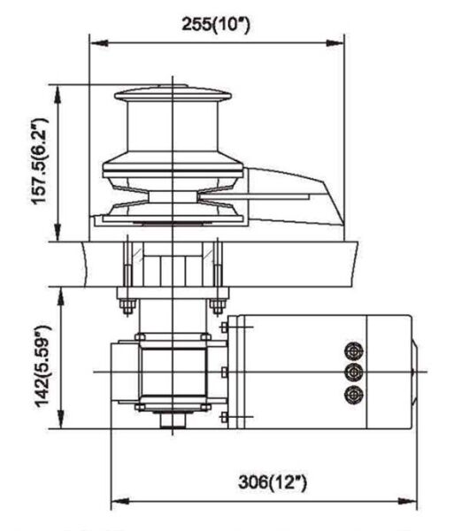 BADA C1512C TAMBURLU IRGAT, 12V - 1500W, 8MM