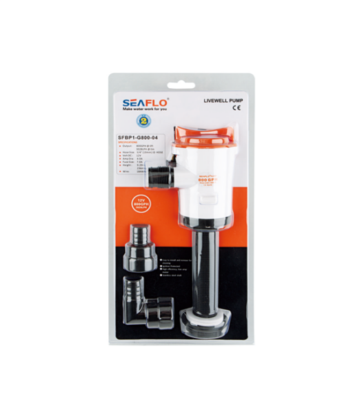 Seaflo Dik Livar Pompası 800 gph. 12 Volt