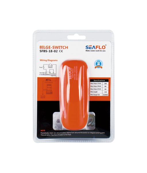 Seaflo Bilyalı Sintine Otomatiği Flatör  12-24 Volt 18 Amper