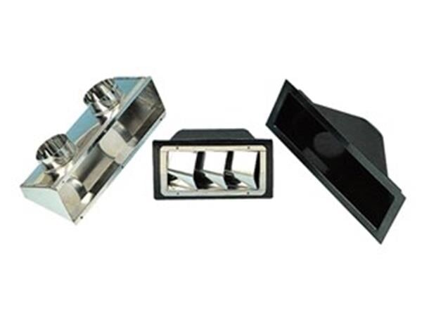 Havalandırmalar için kollektör kutu 76mm abs-sol