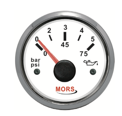 Mors Yağ Göstergesi 5 Bar 55 mm 12-24 Volt