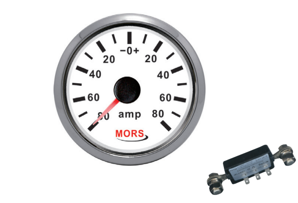 Mors Ampermetre Göstergesi 12-24 Volt Şönt Dahil