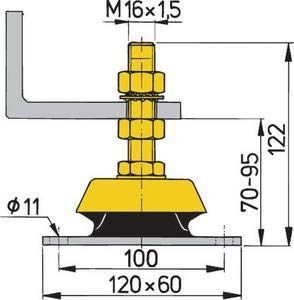 Vetus esnek motor takozu