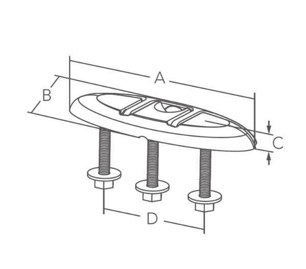 Paslanmaz Çelik Koç Boynuzu 202x72 mm