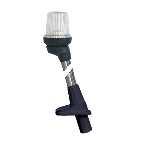Direkli Silyon Feneri Soketli 54cm,316SS - Siyah