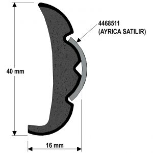 Küpeşte Fitili Sert Vinil Buz Beyazı