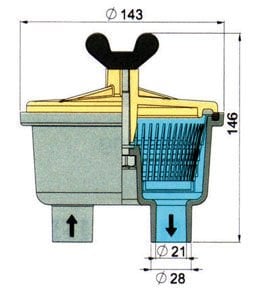 Vetus tip 150 deniz suyu filtresi