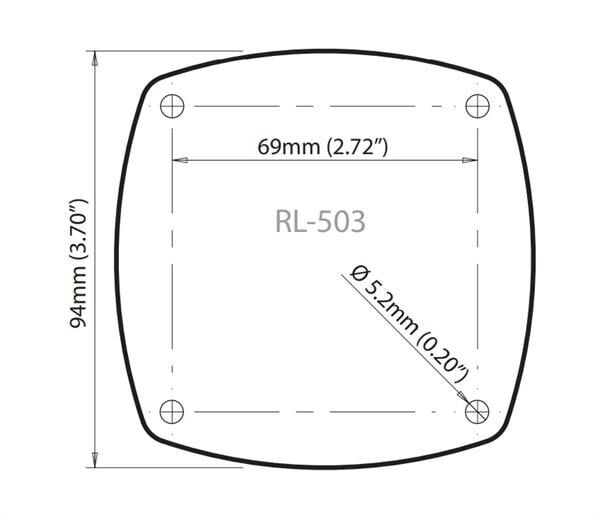 ROKK LOK MONTAJ PLAKASI LOWRANCE -  RL503