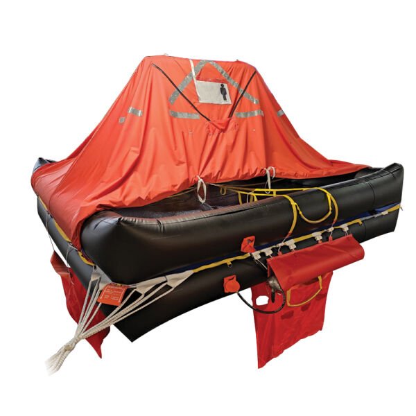 LALIZAS Liferaft SOLAS DEEP SEA II,TOB,10 prs,canister (A)