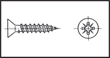 Yıldız Havşa Baş Sunta Vida 3,5X16 Mm Aısı 316