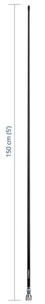 Scout Quick 2 Vhf Anteni Fiberglass 1.5 Metre Siyah