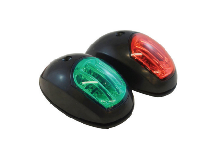 Easterner Seyir Feneri 12V  - Led İskele + Sancak Plastik Siyah