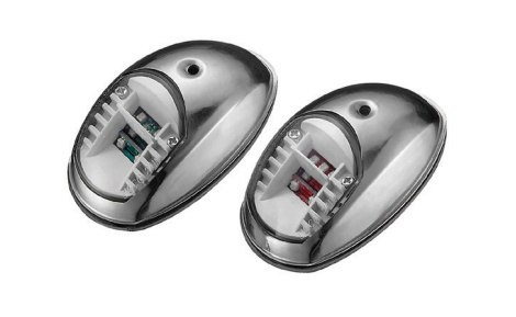 Easterner Seyir Feneri 12 V İskele + Sancak Led - 316 Krom