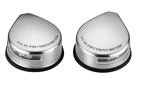 Easterner  Burun Seyir Feneri 12 V İskele + Sancak Krom Takım Led