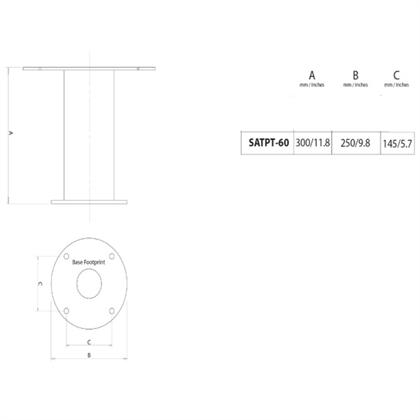 Aluminyum power tower satpt - 60