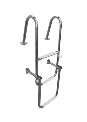 Klasik Katlanır Paslanmaz Krom Merdiven 30x80 cm
