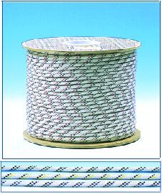 CABO SEYİR HALATLARI, ''Halyard'', Çap. 3mm, Beyaz üstü Mavi Örgü
