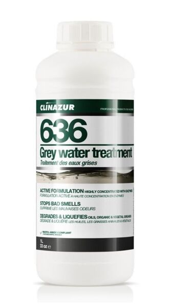 Clin Azur -636- Gri Su Tankı Temizleyici 1 Litre