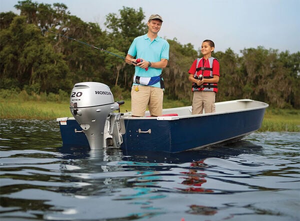 Honda Marine BF 20 DK2 LHSU Marşlı Manuel Uzun Şaft Dıştan Takma Deniz Motoru