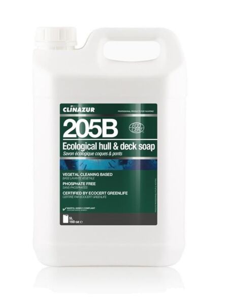 Clin Azur-205B- Ekolojik Gövde/Güverte Temizleyici Konst. 5 Litre