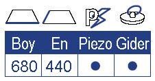 Smev 8323 Serisi Eviyeli, Üç Gözlü Gazlı Ocak