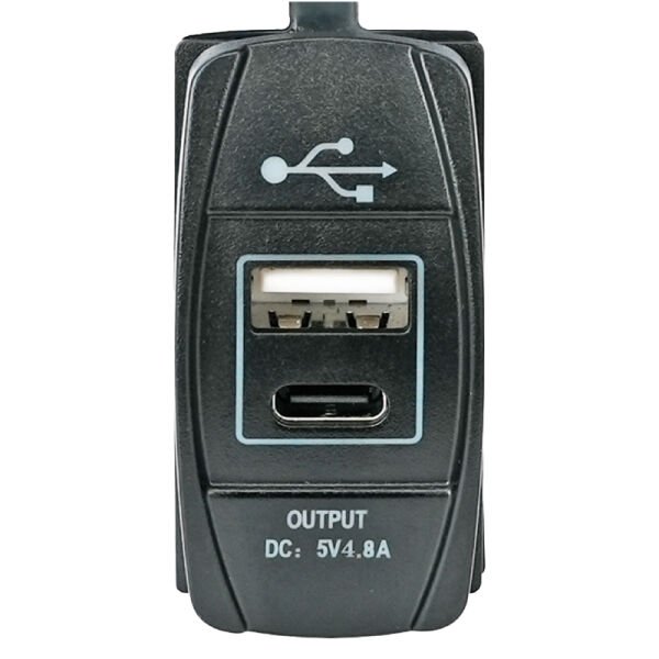 Double Port Current Plug (USB & C)