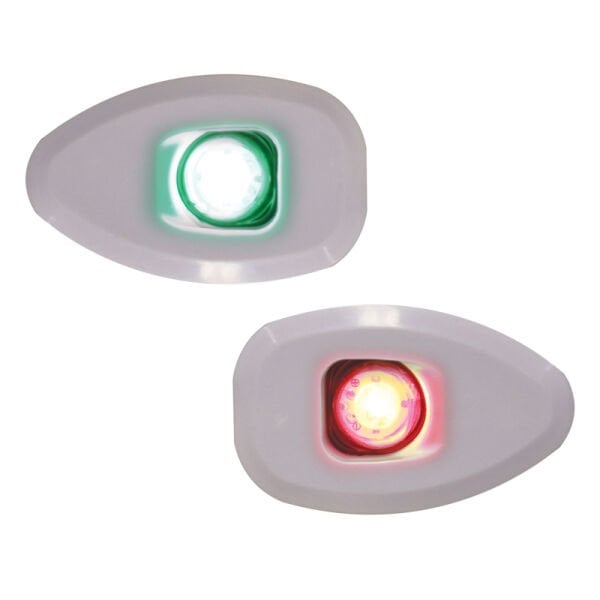 MICRO LED 12 İskele&Sancak 112.5°Feneri,Yüzey mon.,Set,Beyaz Göv.,deliksiz