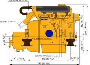 Vetus Diesel M3.29 Deniz Motoru