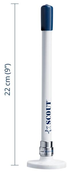 SCOUT KS-10 VHF ANTENİ, 22CM. YÜZ. MON. (5M KABLO+KONN.)